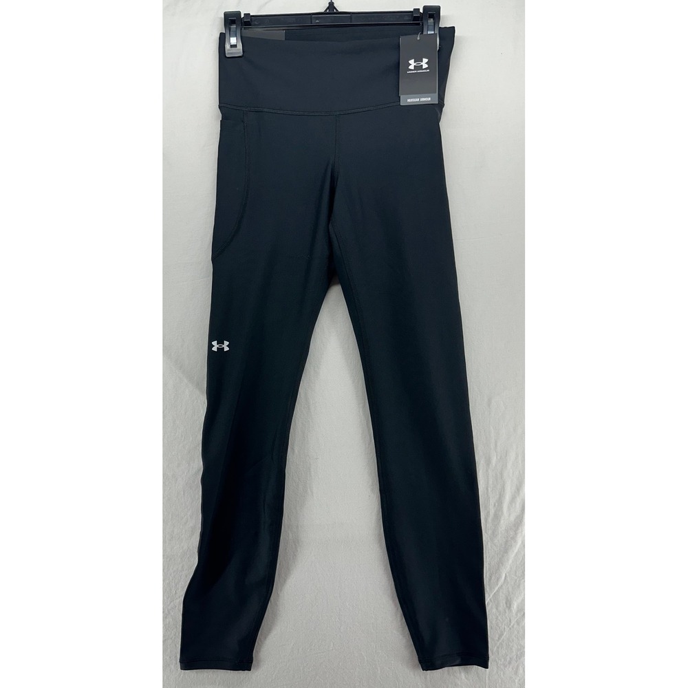 Under Armour HeatGear High Rise Compression Leggings Black Medium Full Length